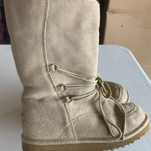 UGG Cream Suede Winter Boots